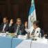 Una comisión del Congreso guatemalteco vota para levantar la inmunidad del presidente Otto Pérez, el 29 de agosto de 2015 en Ciudad de Guatemala