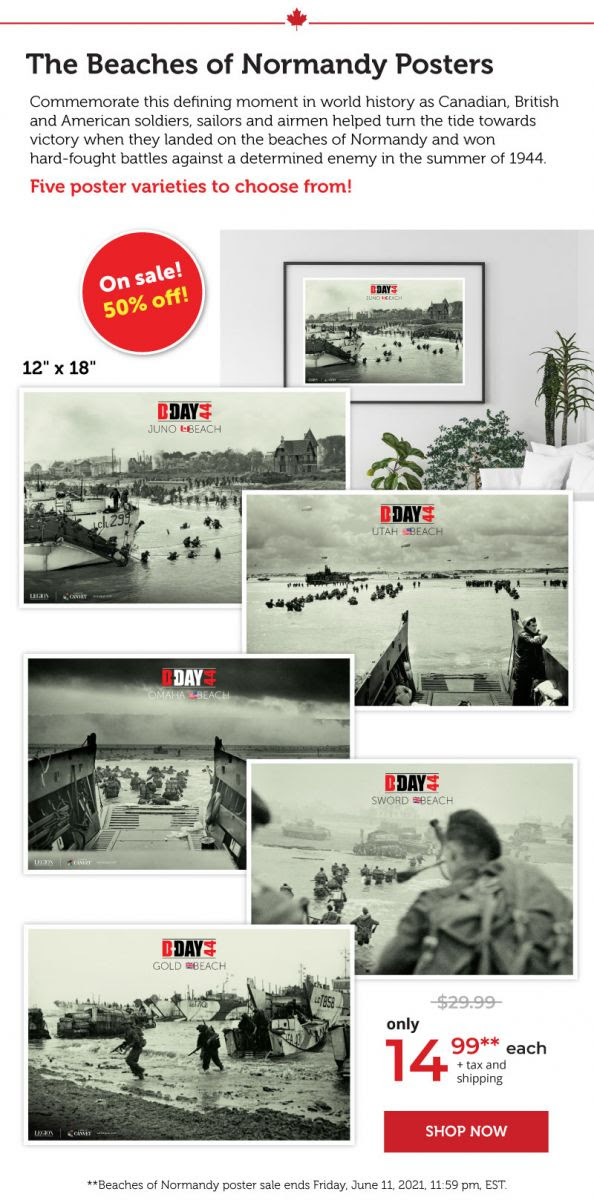The beaches of Normandy Posters