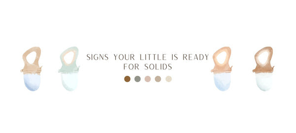 Signs your little is ready for solid food - pretty please teethers -new on the blog