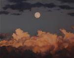 Moonrise at Sunset - Posted on Tuesday, January 6, 2015 by Pamela Poll