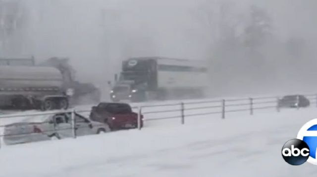 Massive 200 Vehicle Pileup In Michigan! (Video)