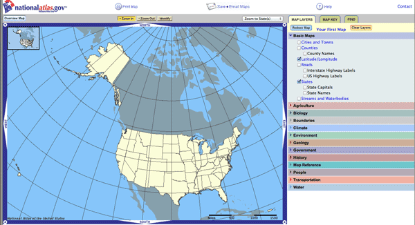 National Atlas of the
United States and the National Map Merging