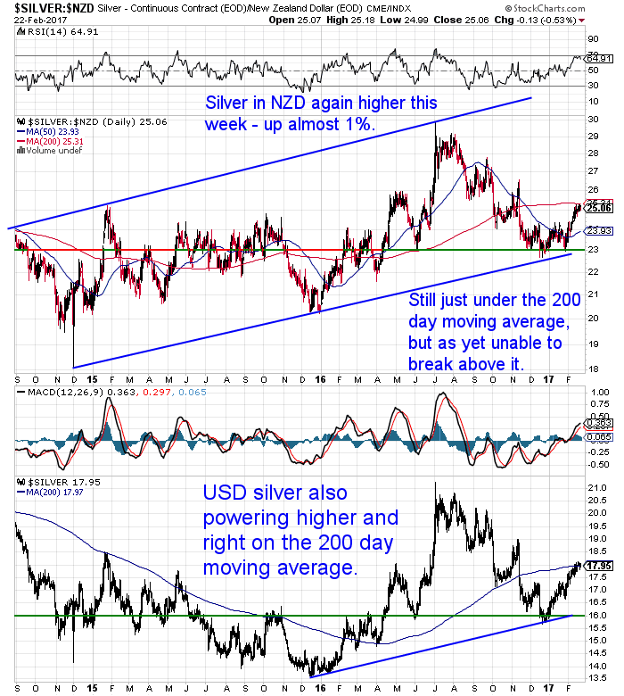 NZ Dollar Silver Chart