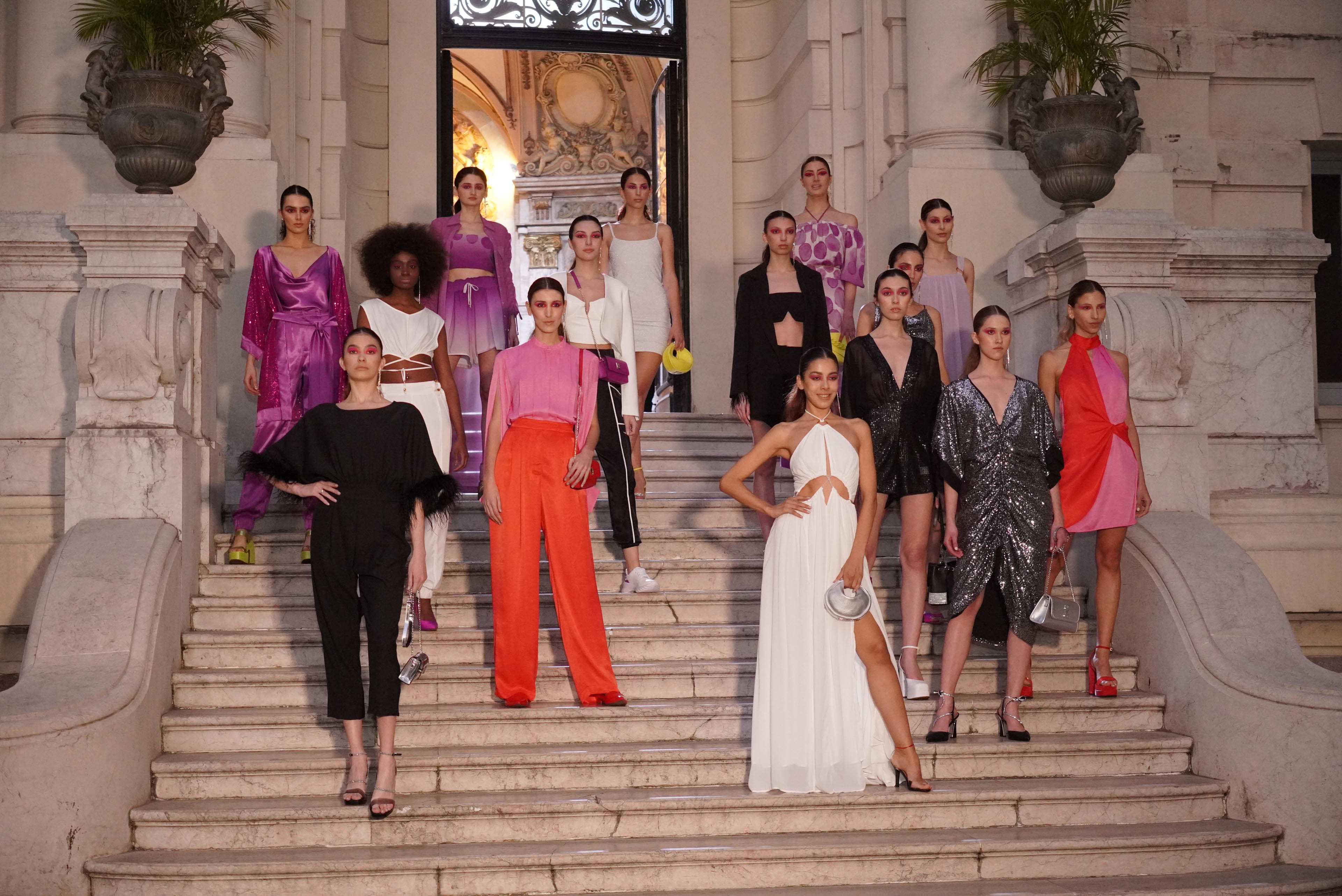 El catwalk de Vizzano estuvo formado por cinco bloques
