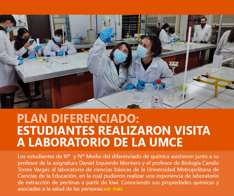 Plan Diferenciado: Estudiantes realizaron visita a laboratorio de la UMCE