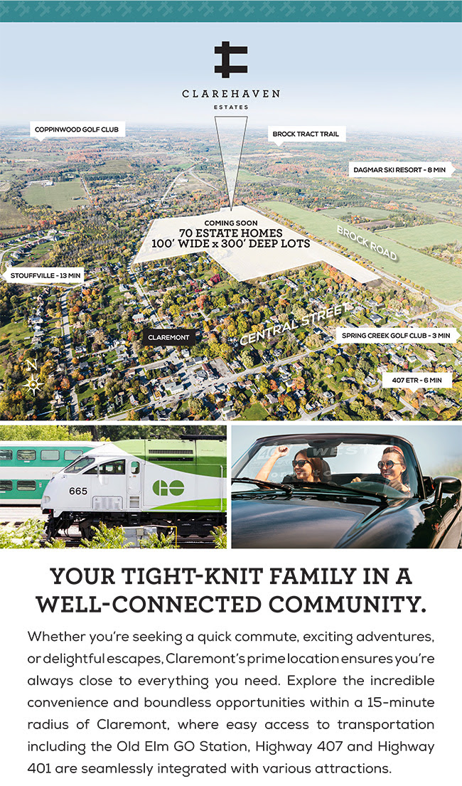 YOUR TIGHT-KNIT FAMILY IN A WELL-CONNECTED COMMUNITY