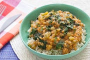Louisiana-Style Red Lentils with Brown Rice 