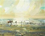 Painting Horses at the Beach - Posted on Friday, March 27, 2015 by Roos Schuring