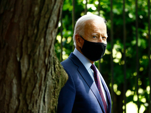 Joe Biden Walks Off When Questioned About FBI Seizing Son’s Laptop Joe-biden-mask-behind-tree-june25-2020-ap-640x480