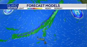 Monday Weather: Light winds to start with clouds and showers, trades build later