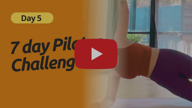 7 Day Pilates Challenge - Day 5 FULL BODY (beginner level) no equipment needed!