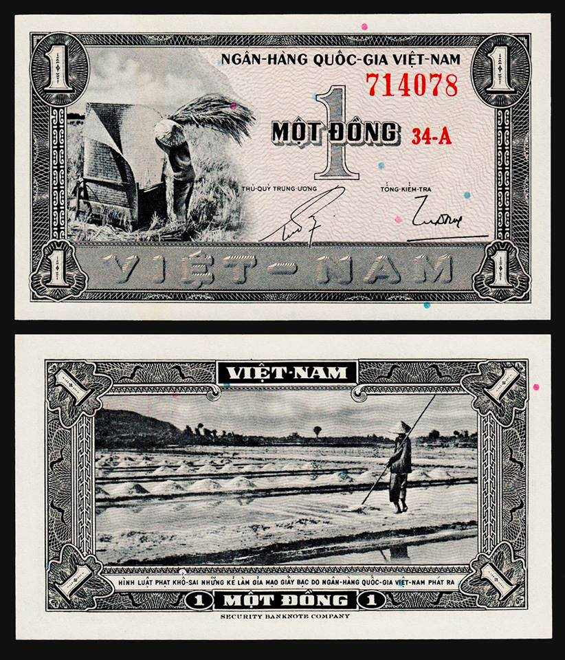 Tiền giấy phát hành thời đệ nhất việt nam cộng hòa