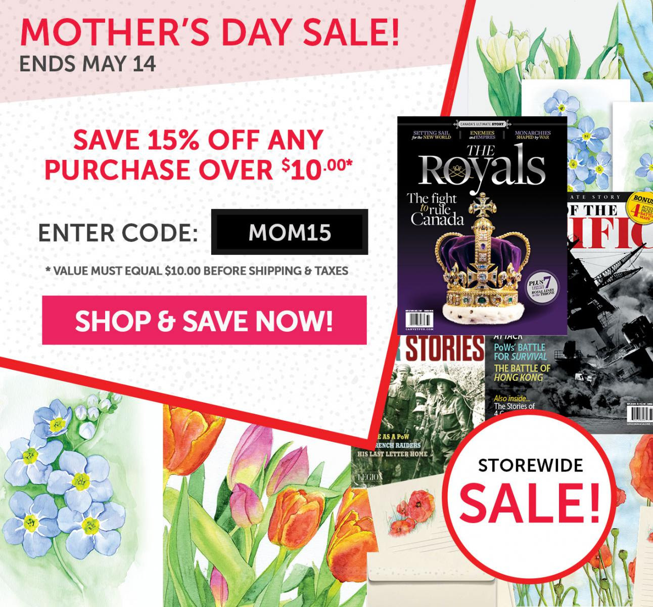 Mother’s Day Sale now on! Save 15%