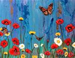 Flowers and Butterflies - Posted on Monday, February 2, 2015 by Melissa Torres