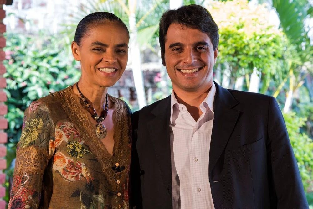 Marina Silva ( esquerda) e Andr Lima ( direita)