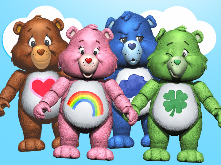 Care Bears Classics of Care-A-Lot Action Figures
