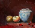 Chinese Jar & Apples - Posted on Tuesday, March 10, 2015 by Kelli Folsom