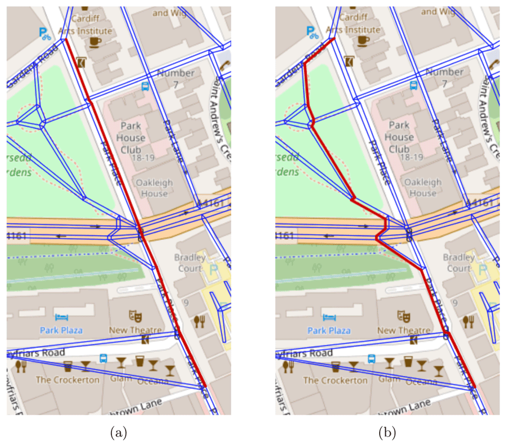 Mapping the Best Route for Pedestrian Safety