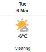 Tuesday March 6
