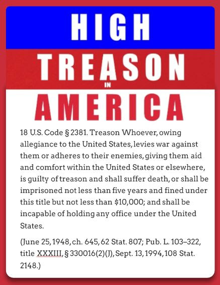 high treason penalties