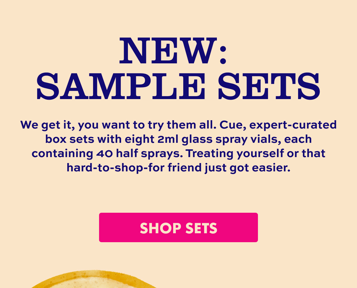 NEW: SAMPLE SETS. SHOP SETS.