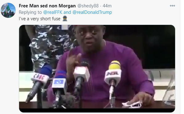 Nigerians react to FFK referring to US president-elect Kamala Harris as