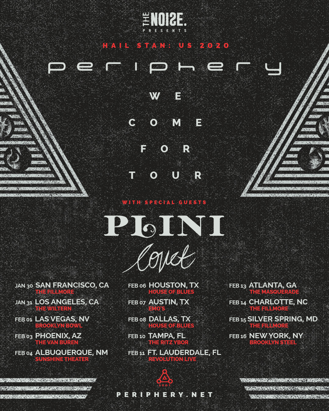 Periphery Extend Hail Stan Tour, Announce 2020 Dates BPM
