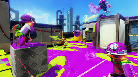 In Splatoon, players will battle in a variety of online multiplayer maps, including the newly announ ...