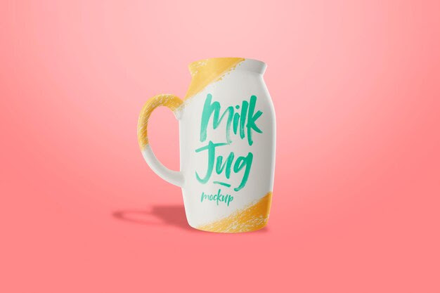Premium PSD Milk jug mockup