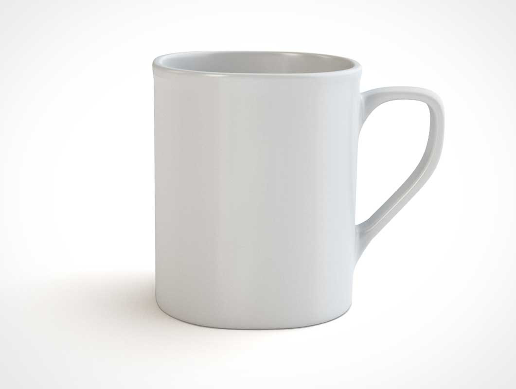 White Ceramic Coffee Mug PSD Mockup PSD Mockups