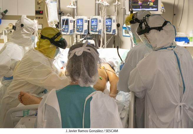 UCI de Guadalajara durante la pandemia de coronavirus.
JCCM
29/04/2020