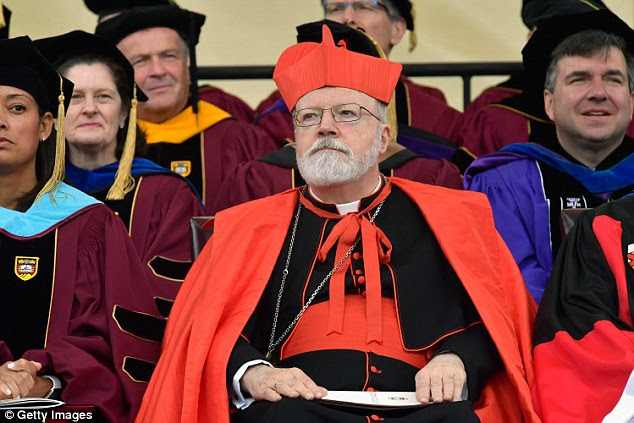 Archbishop Sean Cardinal O'Malley (seen above at the Boston College 2017 141st Commencement Exercises at Boston College Alumni Stadium on May 22, 2017 in Boston, Massachusetts) apologized Monday and said he didn't see a letter sent to his office in 2015