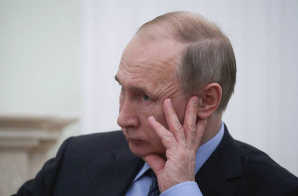 Russian President Vladimir Putin in Moscow on Jan. 30. (Maxim Shemetov/AP)