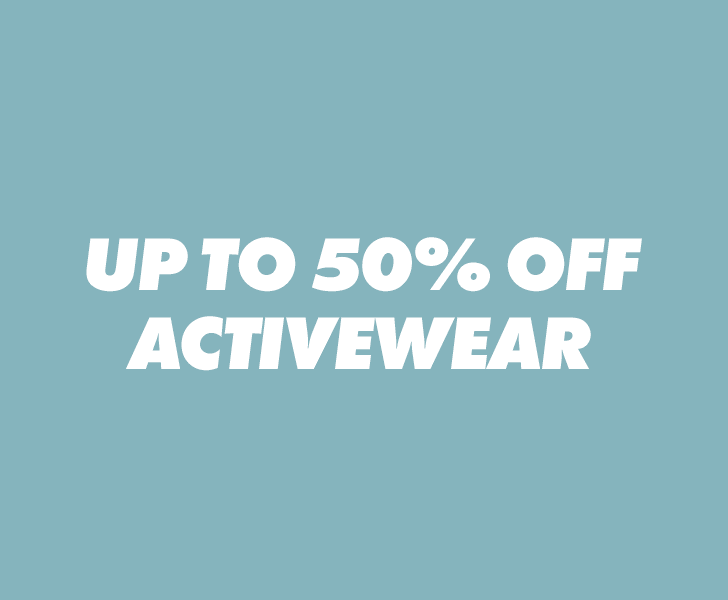 Up to 50% off activewear