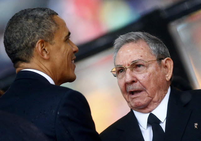 Los presidentes Raúl Castro y Barack Obama