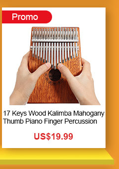 17 Keys Wood Kalimba Mahogany Thumb Piano Finger Percussion With Tuning Hammer