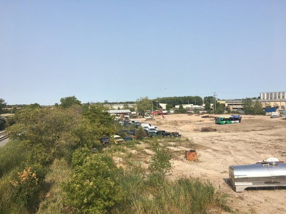 an empty brownfield site in Neenah WI