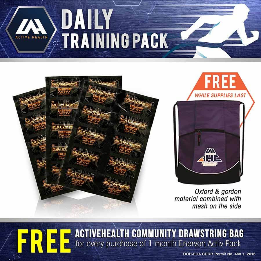 Daily Training Pack - Free Activehealth Community Drawstring Bag