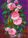 ORIGINAL PAINTING OF ANTIQUE ROSES - Posted on Friday, March 13, 2015 by Sue Furrow