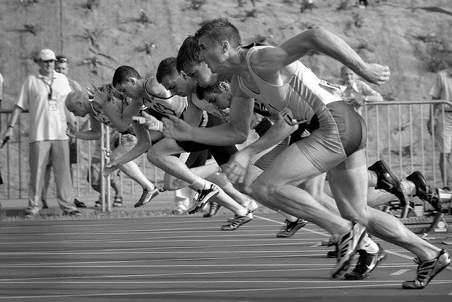 start of running race