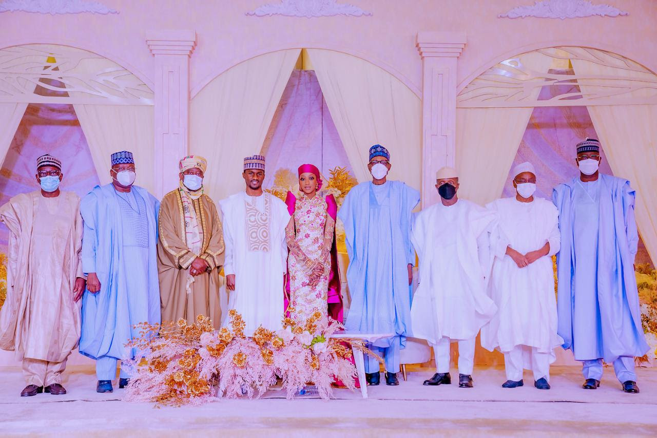 Buhari, Osinbajo, others at Yusuf and Zahra