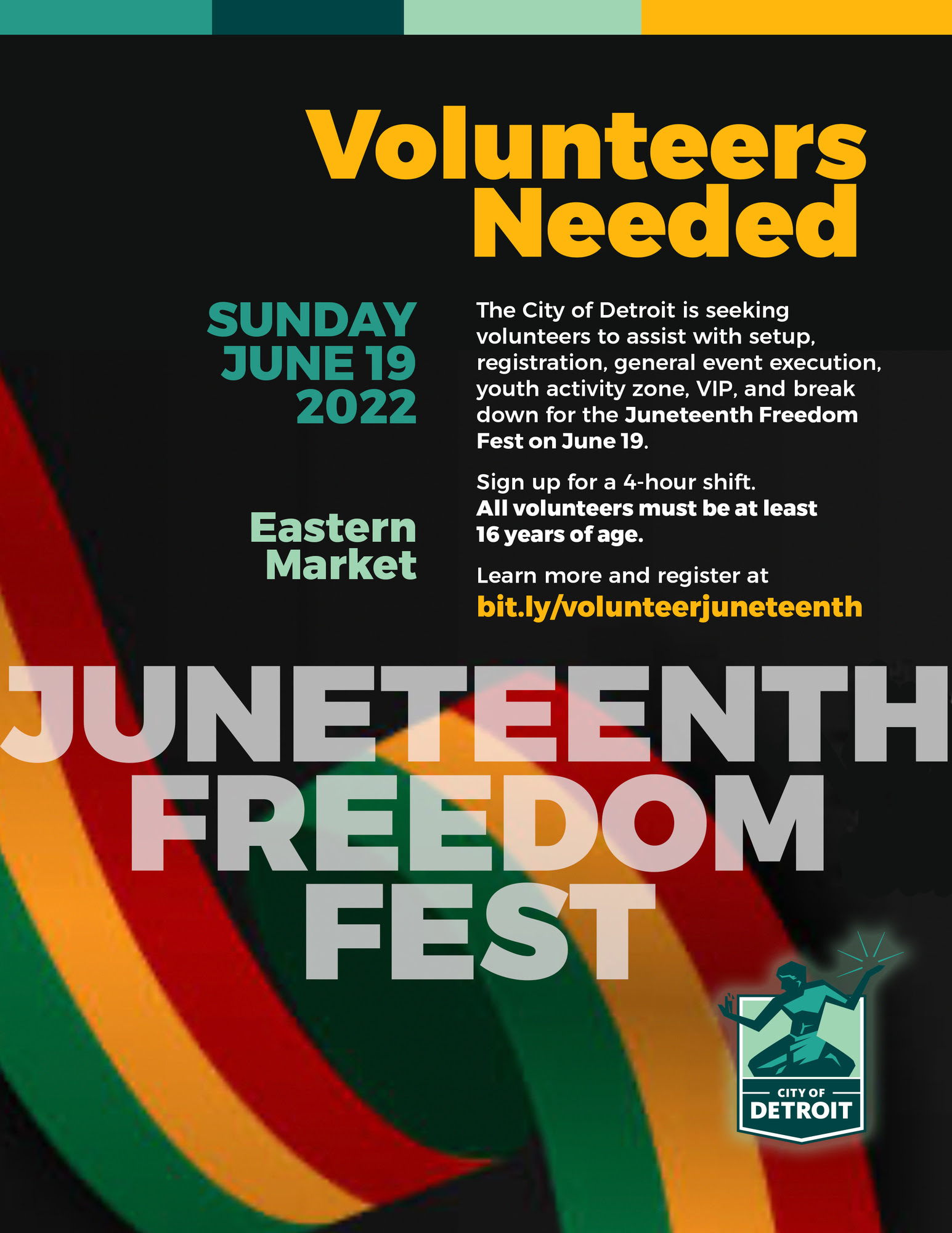 Juneteenth Volunteer flyer