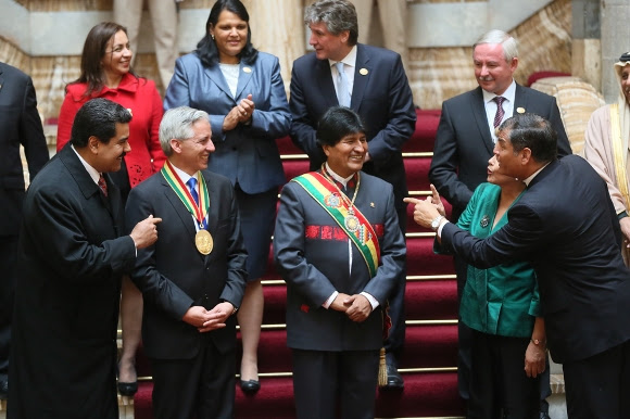 toma de posesión de Evo Morales 12
