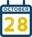 October 28 Calendar Icon