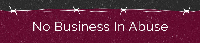 No Business In Abuse banner image