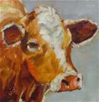 Cow 17...Wondering - Posted on Friday, December 19, 2014 by Jean Delaney