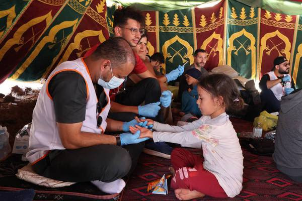A UAE-based team of medics deliver urgent care and training in Morocco after the deadly earthquake. Photo: Aster Volunteers