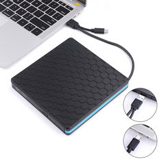 Type-C + USB 3.0 External Optical Drive DVD CD Burner