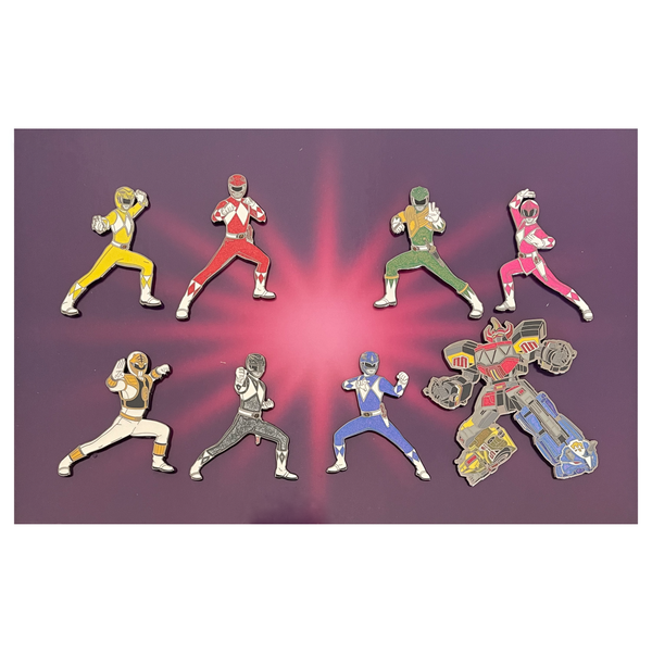 Power Rangers Glitter Pins Box Set (Exclusive)