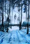 Winter Forest - Posted on Saturday, March 7, 2015 by Victor Ovsyannikov